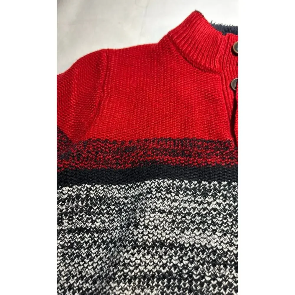 The Slope Red and Black Knit Sweater